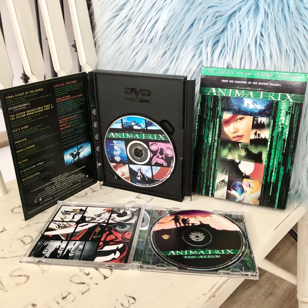 Animatrix, Complete DVD & CD Album Collection, Vintage 2003, Anime, RARE